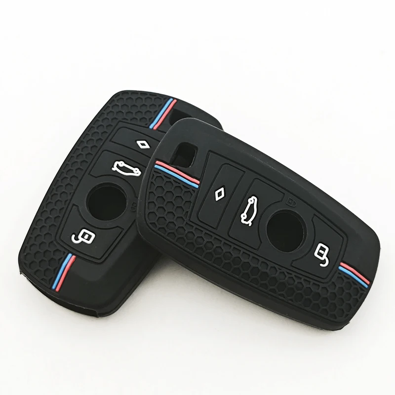 1pc Silicone Car Remote Key Case Cover For BMW 1 2 3 4 5 6 7 Series X1 X3 X4 X5 X6 F36 F25 F26 F30 F34 F10 F20 Z10 G30 F15 F16