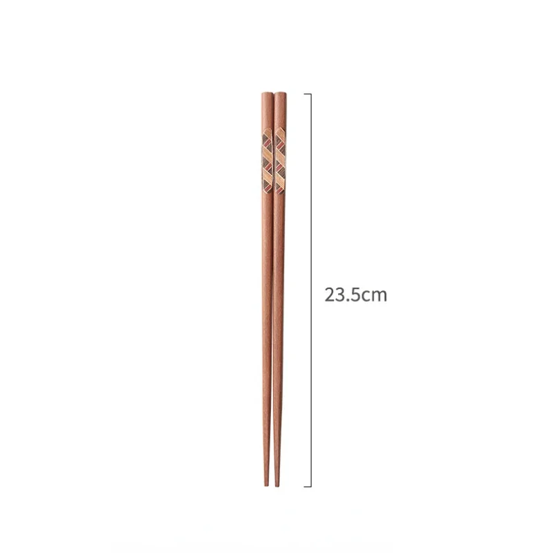 Japanese Chinese Wood Chopsticks Creative Home Daily Sushi Cherry Wood Chopsticks Non-slip Anti-mould Wooden Tableware