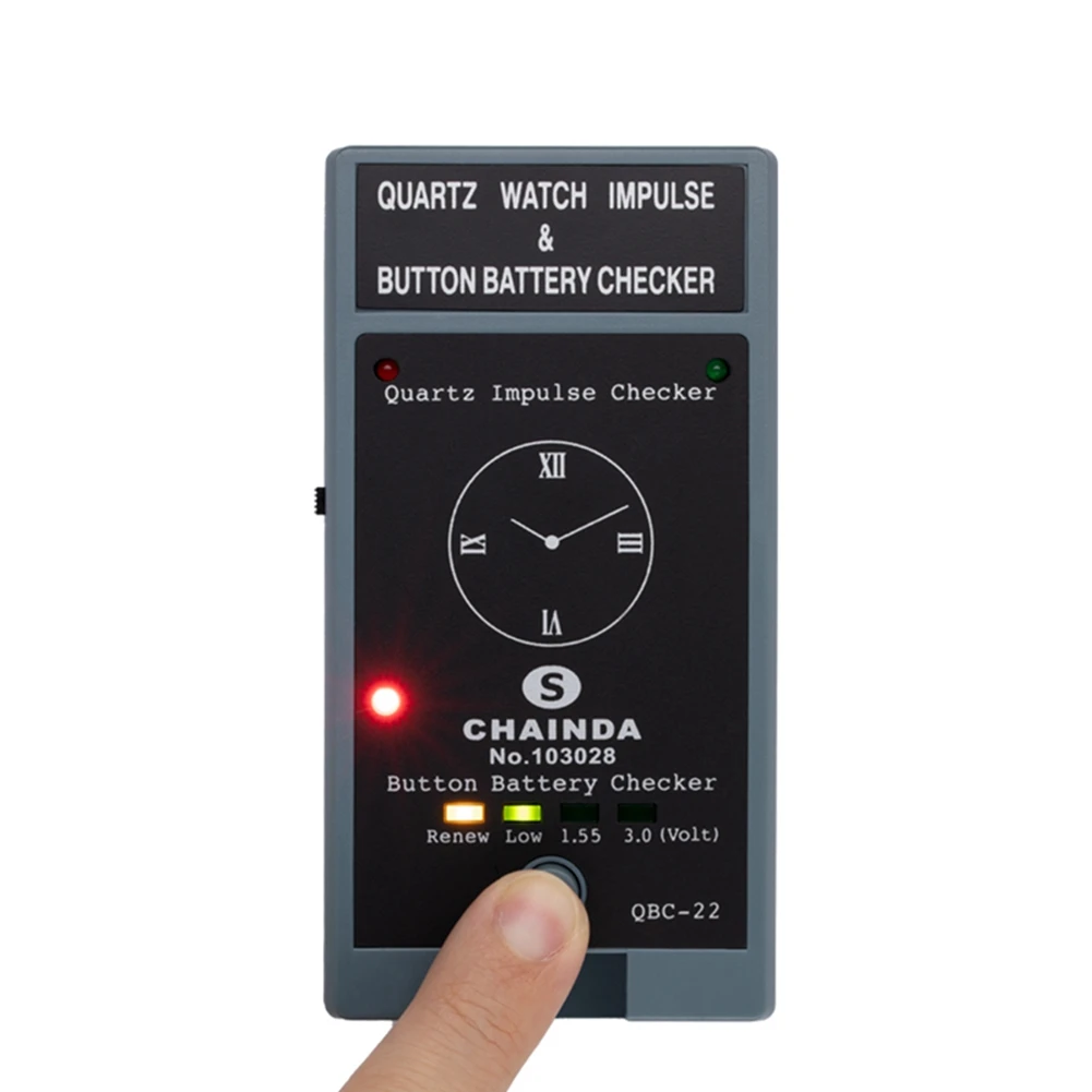 AT13 Quartz Movement Watch Tester Forbutton Battery Tester Quartz Watch Movement Impulse Detector Watchmaker Repair Supply Tool