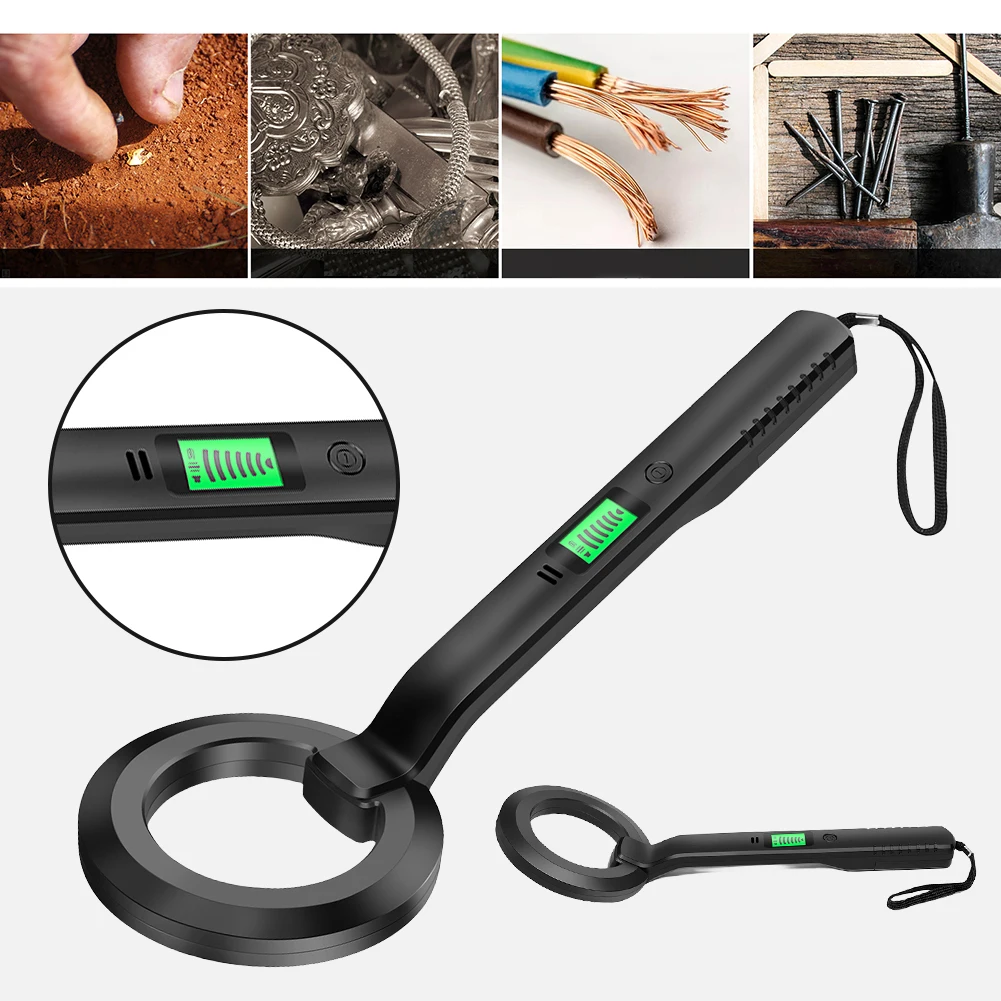 Handheld Metal Detect Tool 360°Scanning Metal Detector 3 Modes Metal Scanner Security Checker for Treasure Hunting Monitor Meter