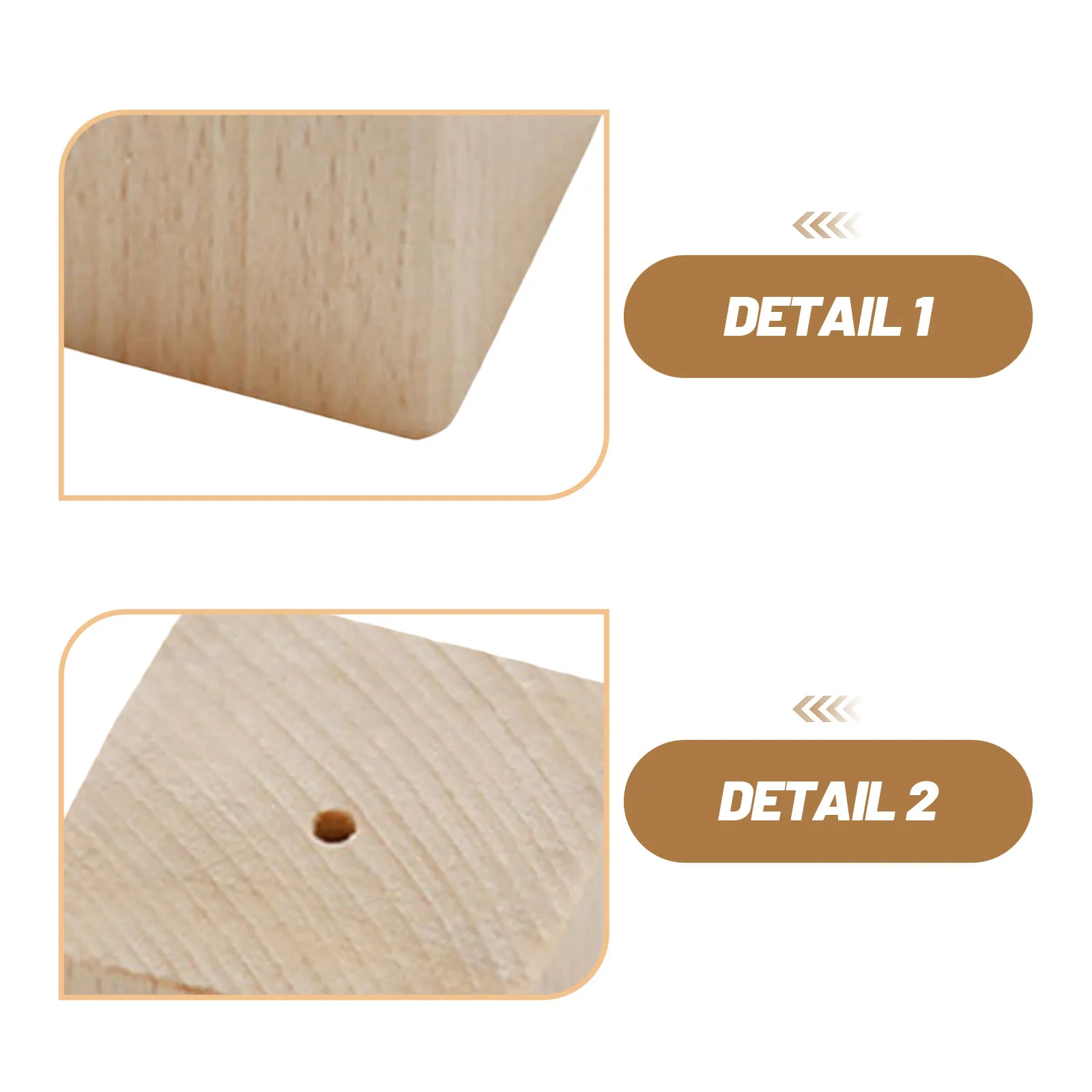 

2Pcs Wooden Flower Nail Stands Baking Cake Decorating Tools Stable Rotating Base for Icing Flowers Professional Home Bakers