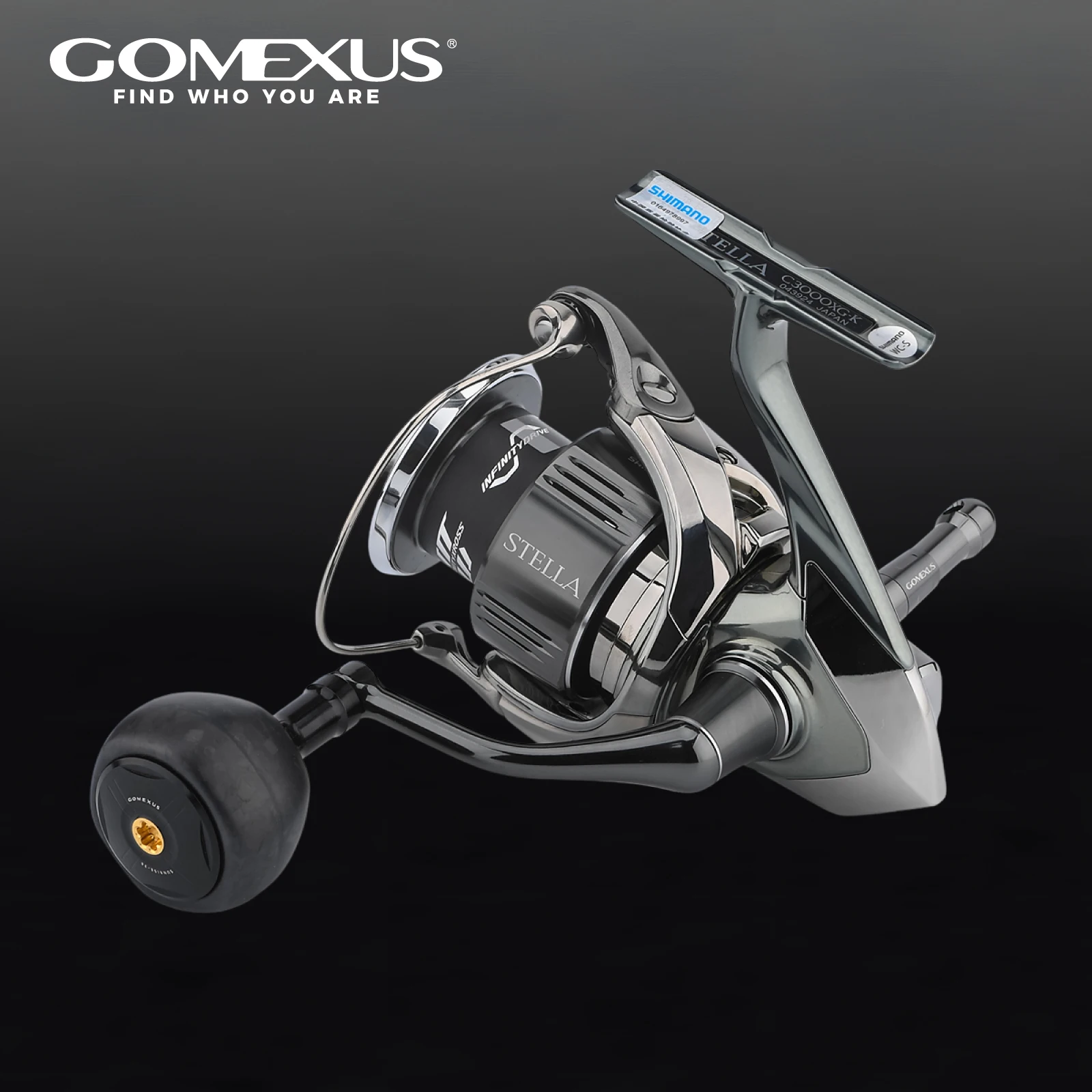 مقبض طاقة بكرة كربون Gomexus 38 مللي متر لـ Shimano Spheros SW 3000 4000 Stradic FL Ultegra FB Sustain Stella FJ 1000-5000