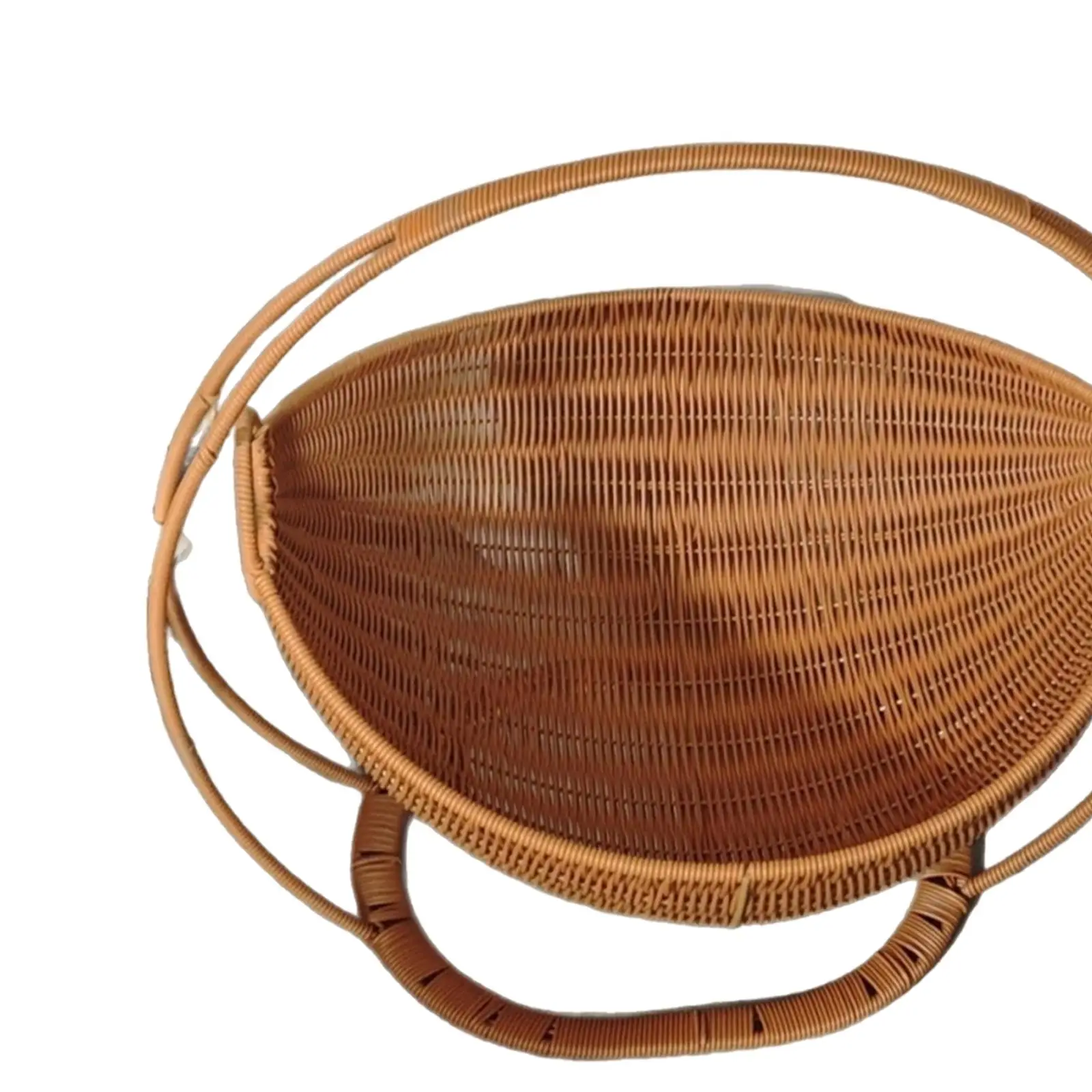 سلة التخزين اليدوية صينية تقديم سطح المكتب أشتات المنظم الخبز مزرعة سلة فاكهة رف الفاكهة لكونترتوب الفناء