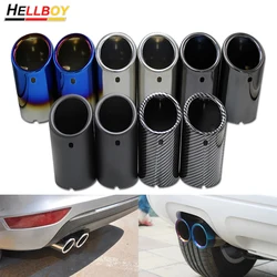 70mm Stainless Steel Car Exhaust Muffler For VW Tiguan MK2 Golf 6 7 Mk7 Jetta Mk6 1.4T 1.6L Exhaust Tip Pipe