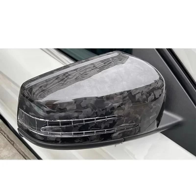 For Mercedes Benz CLS GLA GLK S Class W218 W212 CLS350 Upgrade Shells Rearview Cap Dry Carbon fiber rear view mirror case cover