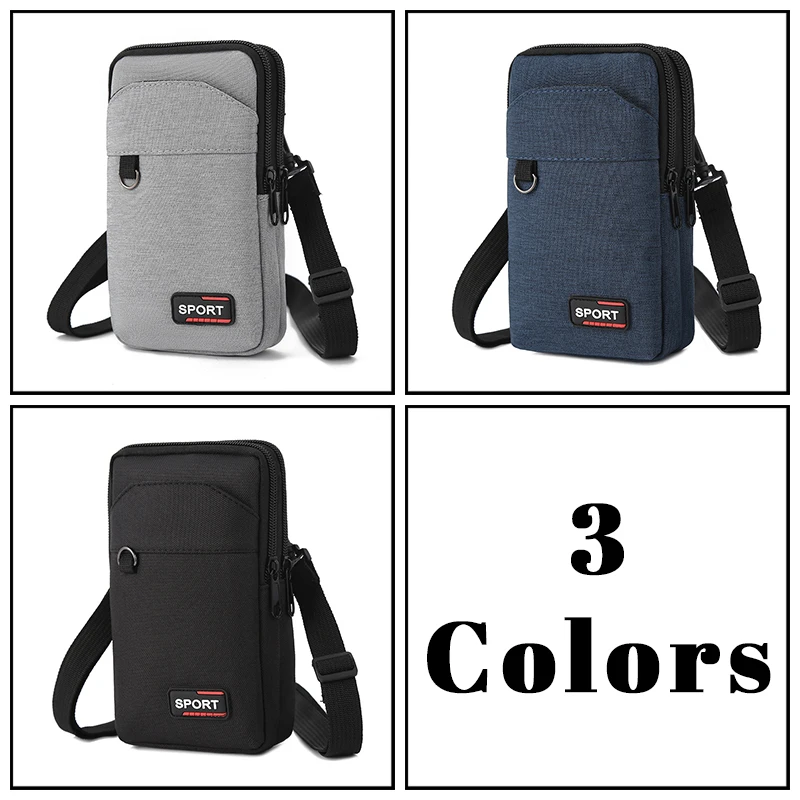 

New Men's Outdoor Sports Waist Bag Zero Wallet Mobile Phone Bag Running Hiking Waist Pack Small Crossbody Outdoor Waterproof