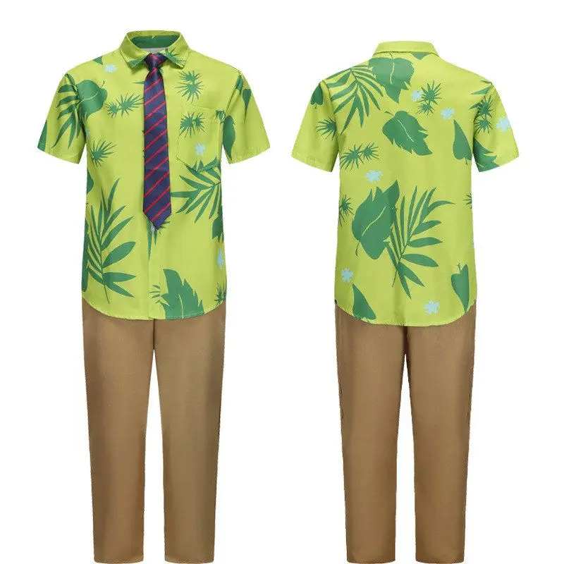 Disfraz de loween de la Ciudad Animal Loca, Cosplay de Zorro Ni, Conjunto Fliar para Juego de Roles, Csa Verde, Di...