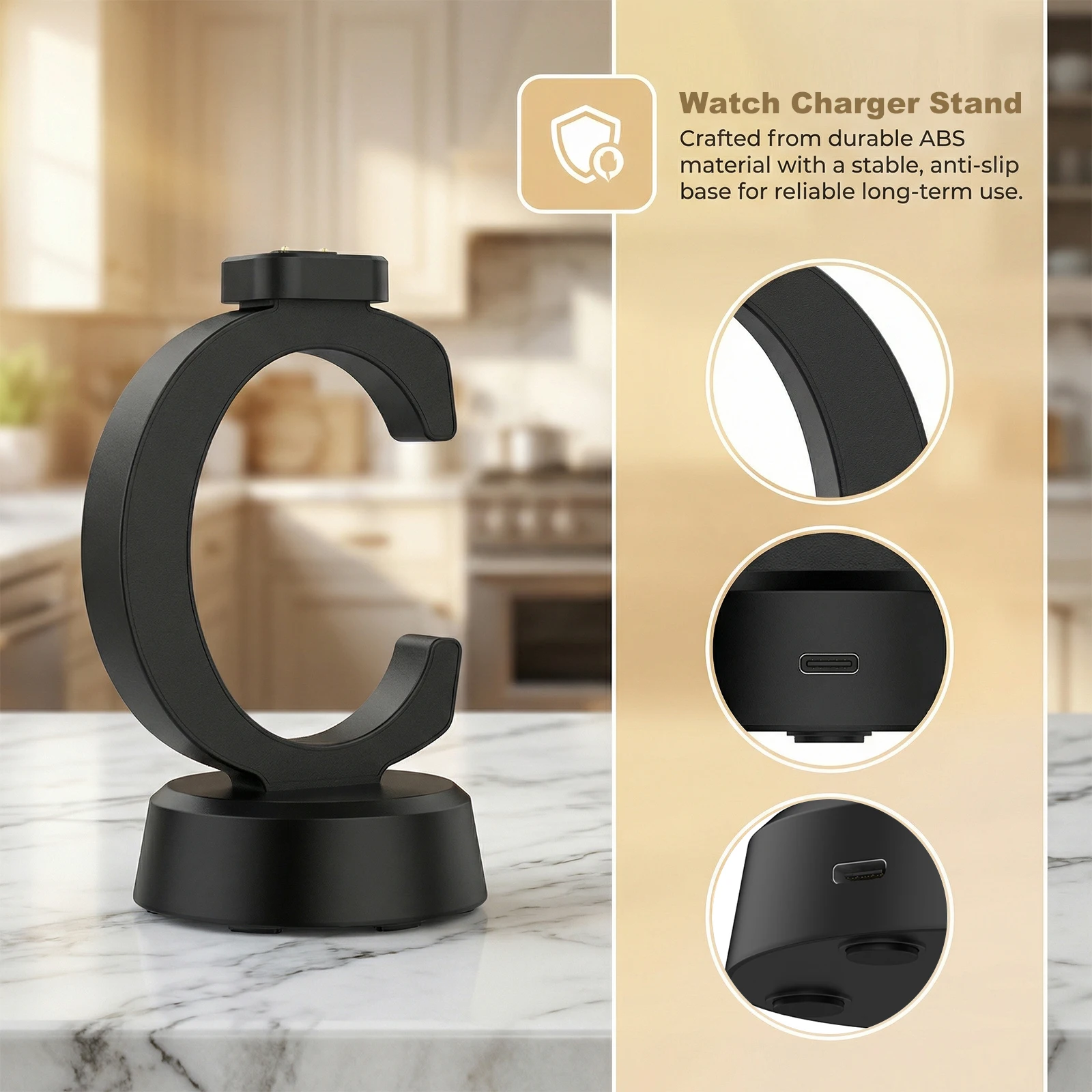 

Magnetic C-Shaped Charging Dock Replacement Accessories Charger Dock Compatible for Xplora X6 Play / X6 Pro Smartwatch
