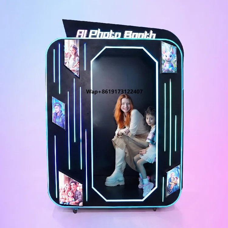 2026 Futureino AI Photo Booth Vending Machine SDK Touchscreen Display ADA Compliant Enclosed Design Multiple Payment Options