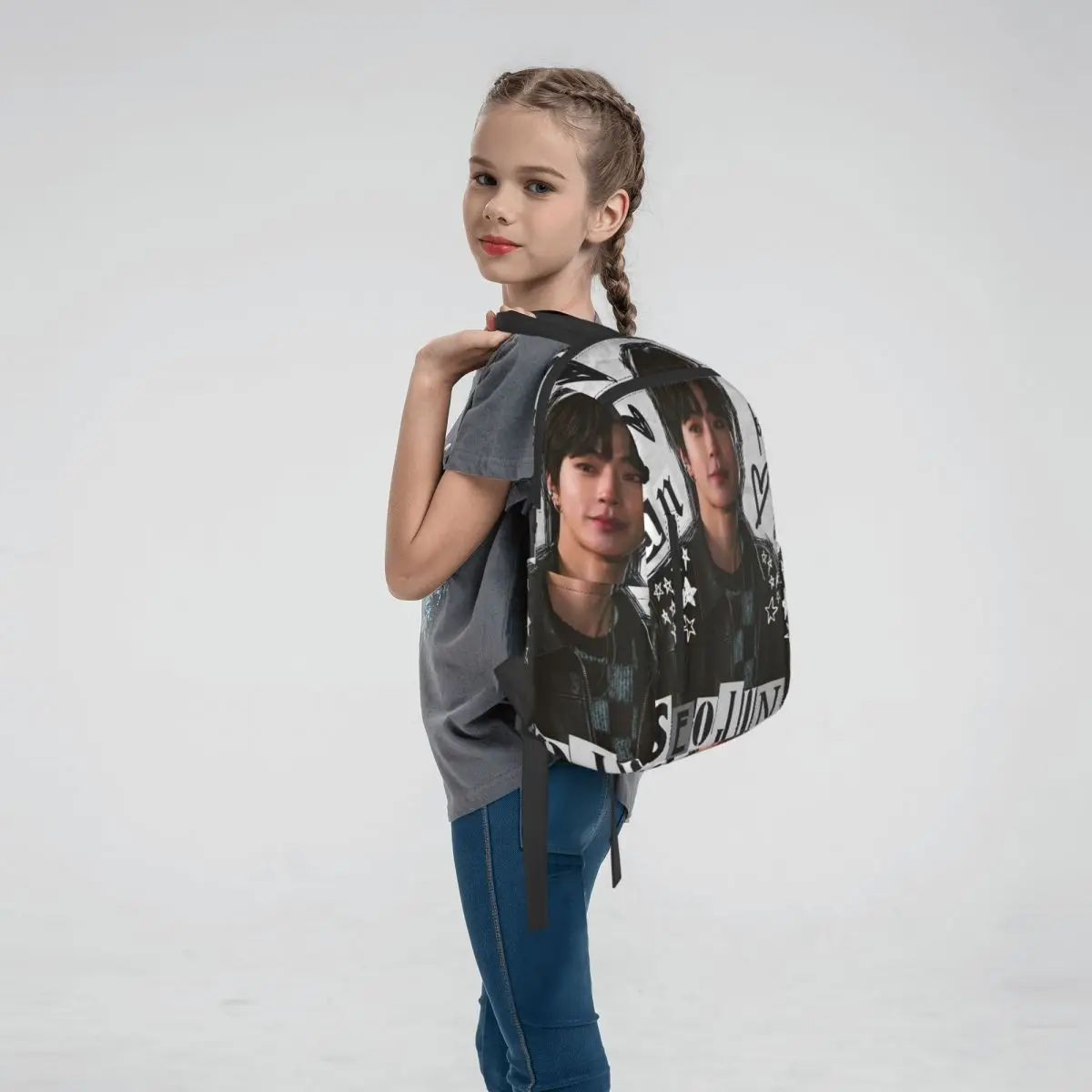 Hwang In Yeop Actor Korean Backpack Large Capacity Children BookBag School Bag Shoulder Bags for Men Women