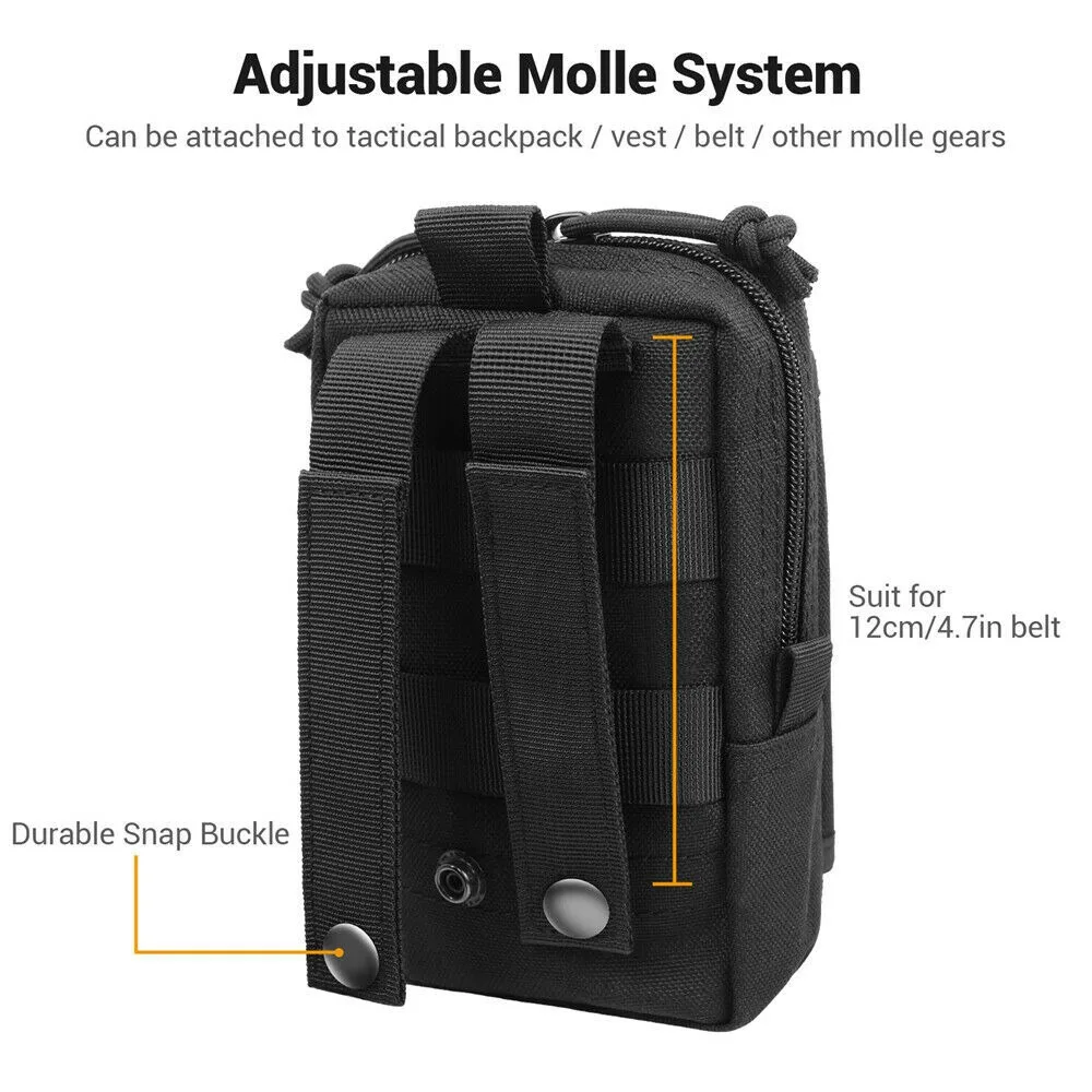 Tactical Molle Pouch Belt Military Cell Phone Holster Case for iPhone Waist Bag Utility Outdoor Hunting Fanny Bag