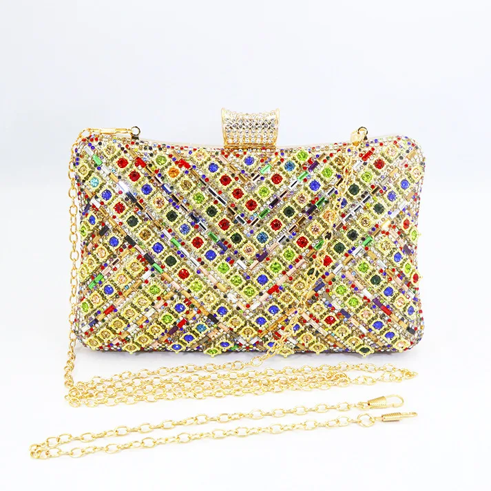 

Faionable Diamond Встроенный клатч через плечо Вечерняя сумка Hard ell Нет Совершенно новый сорт Полиэстер Внутренняя весна 2024