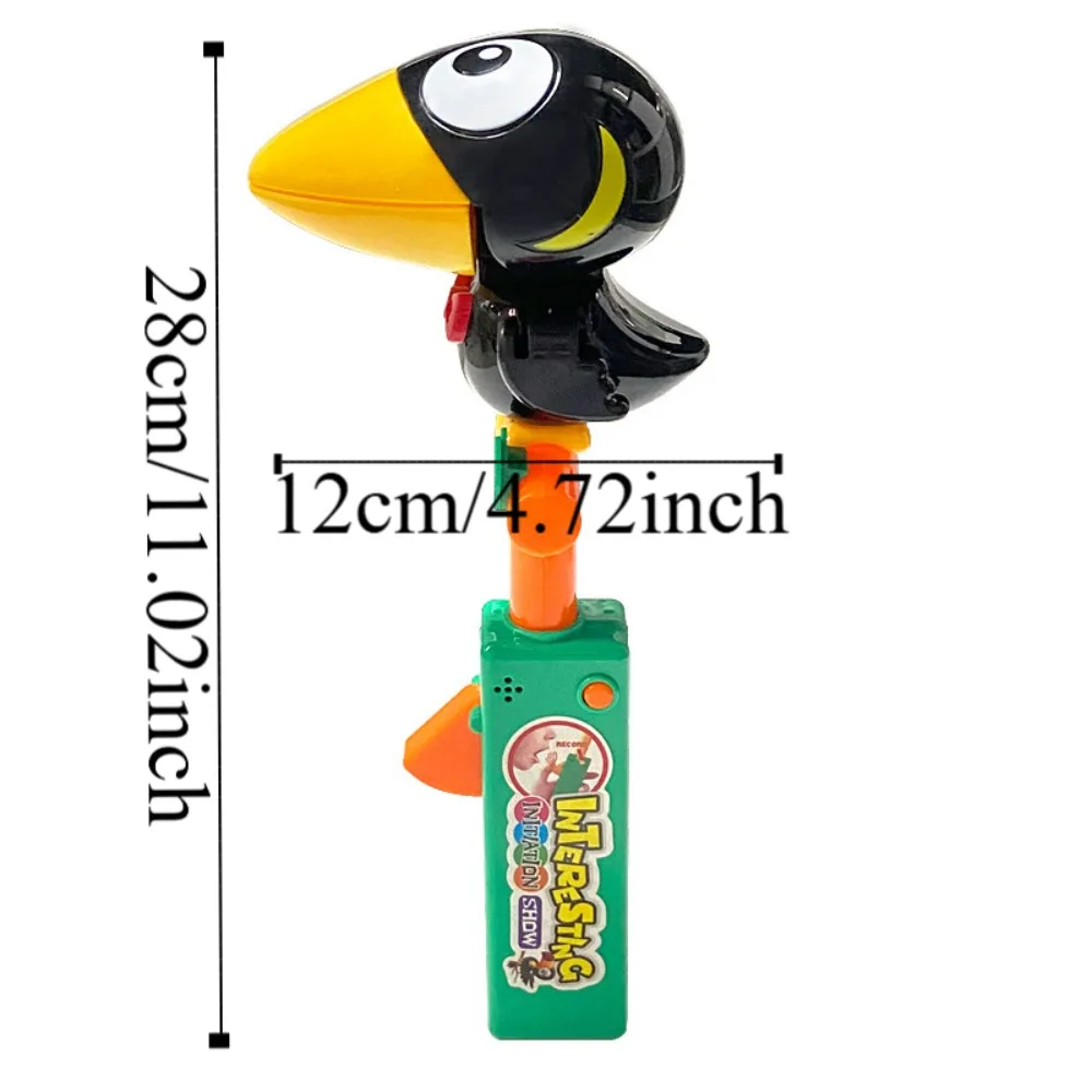 Mignon parlant enregistrement électrique parlant perroquet répétition imiter parlant corbeau jouet drôle Animal enregistrement parlant jouets jouets vocaux