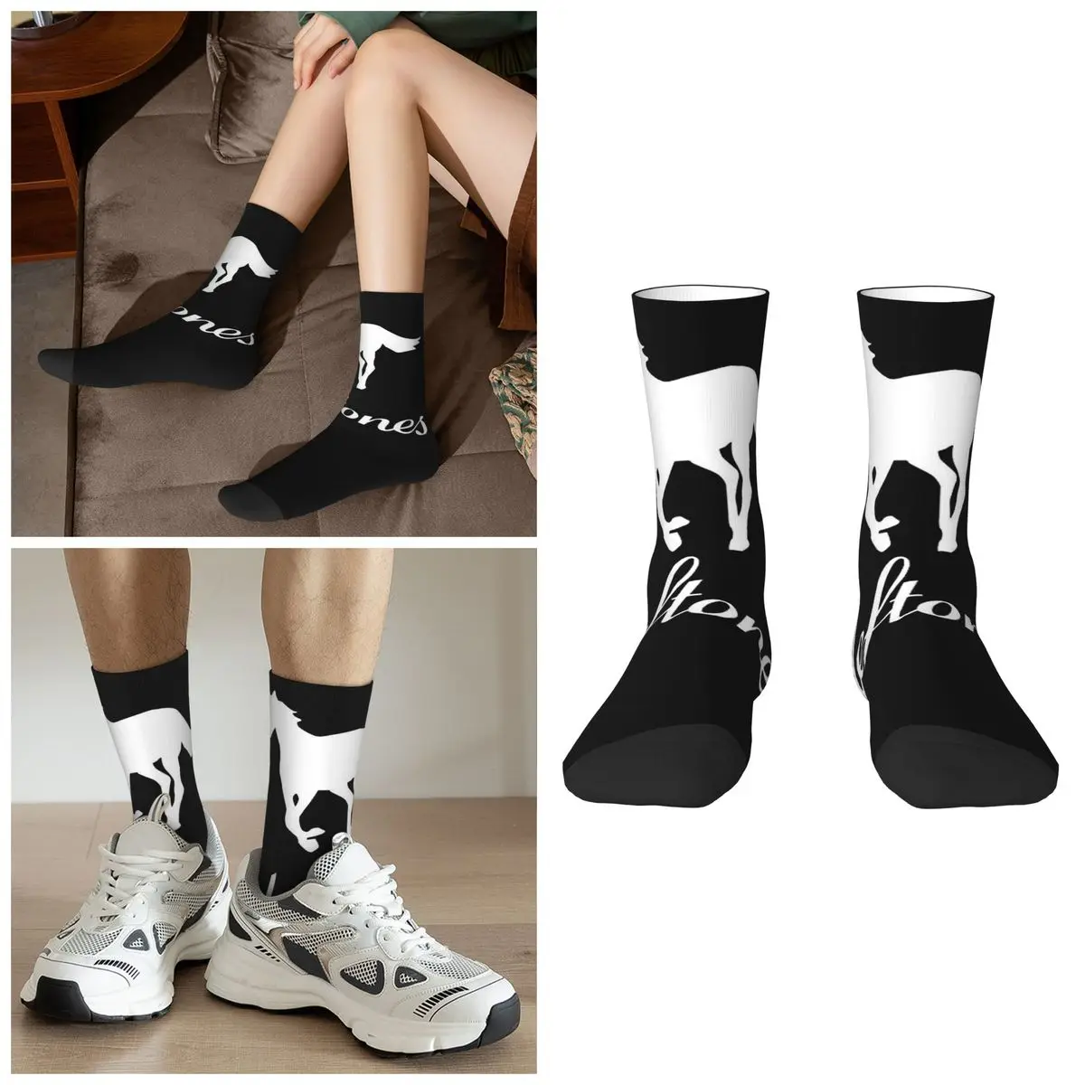 

Носки PP Skull Deftone White Ohms вокруг носков Harajuku, супер мягкие чулки, всесезонные длинные носки, аксессуары для подарков унисекс