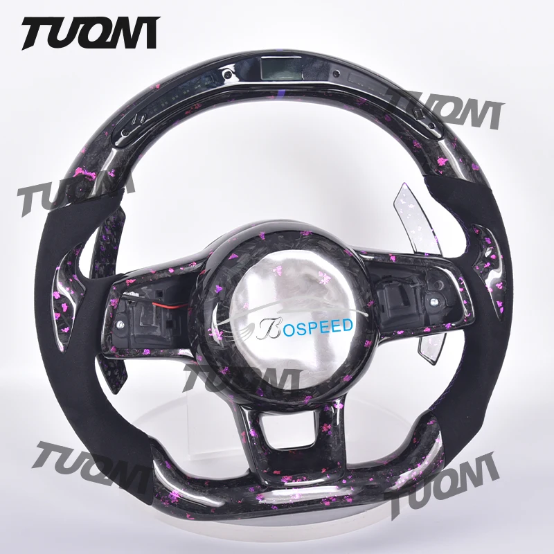 

Forged Carbon Fiber Customized LED Steering Wheel For VW Golf7 MK7 Mk7.5 GTI Scirocco Polo GTS R Line