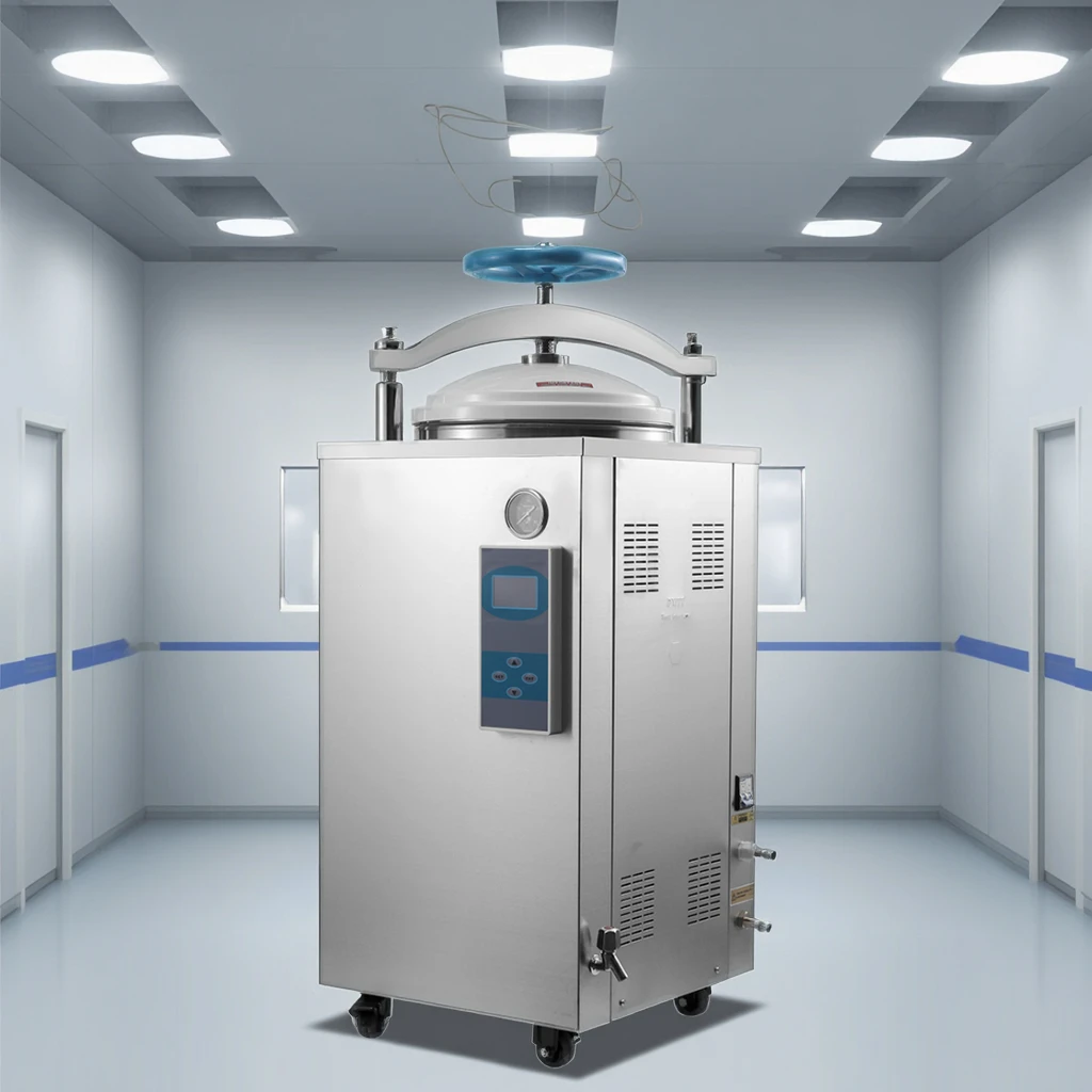 

Vertical Autoclave 100 Litres Automatic High Pressure Handwheel-type Lid Opening with Best Price without Drying System