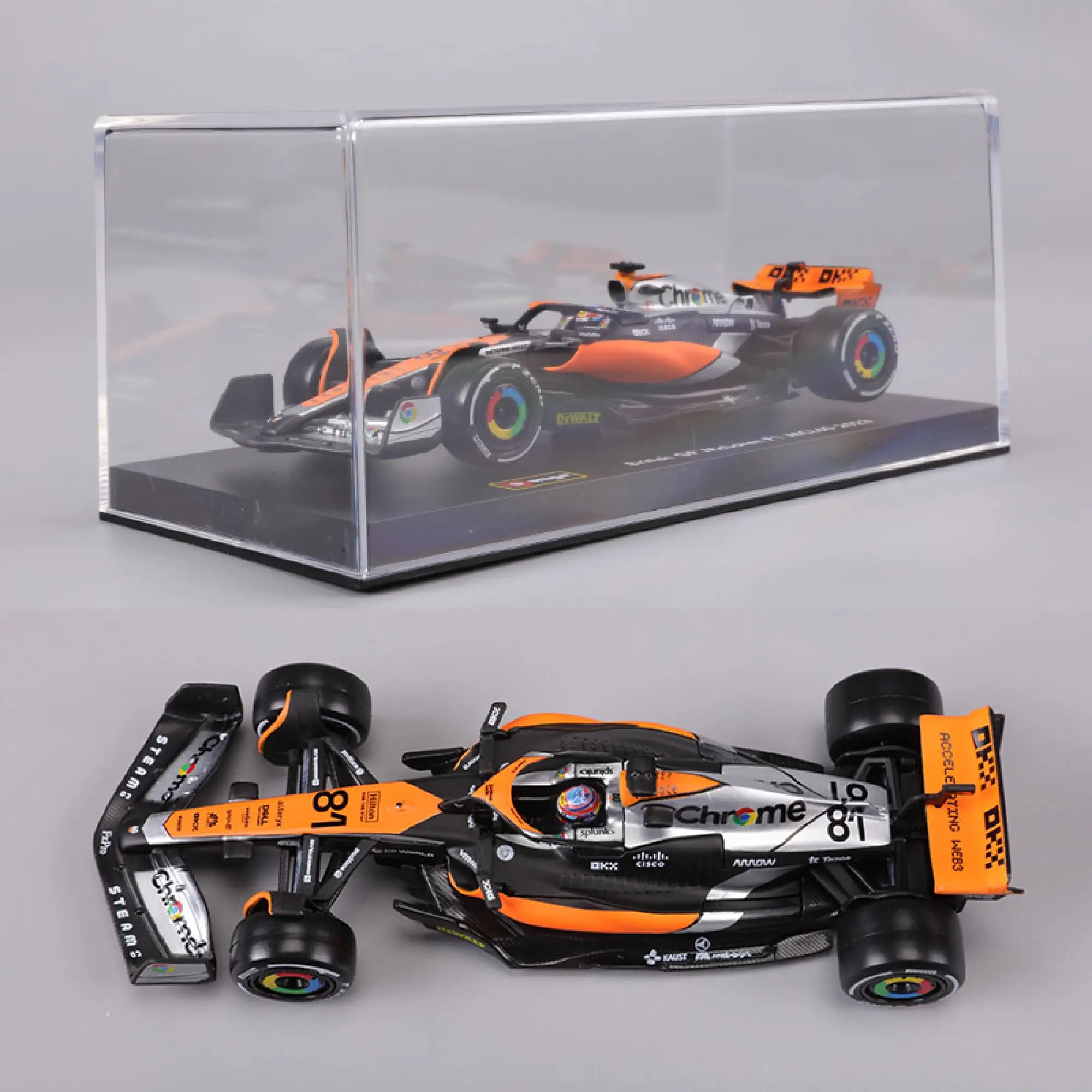 Bburago 1:43 2023 mcl60 f1 equação corrida 4 lando norris 81 oscar piastri liga modelo carro brinquedos colecionáveis presentes de aniversário