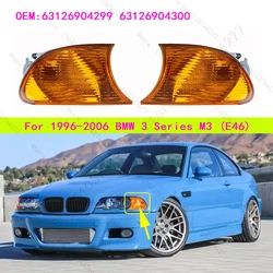 For 1996-2006 E46 BMW 323Ci 325Ci 328Ci 330Ci M3 Front Corner Turn Signal Light Lamp (Without Bulb) 63126904299 63126904300