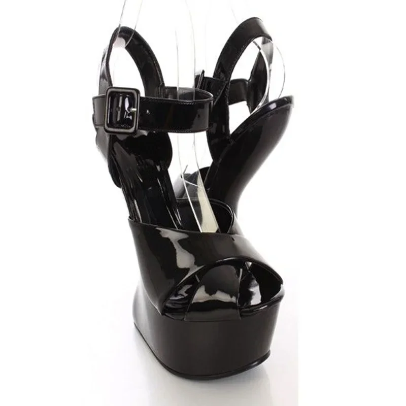 Strange Style Peep Toe Shinback Sandals Sexy Pointed Toe Leather Size 35-48Custaomized New Arrivals Fashion Women Modern Shoes