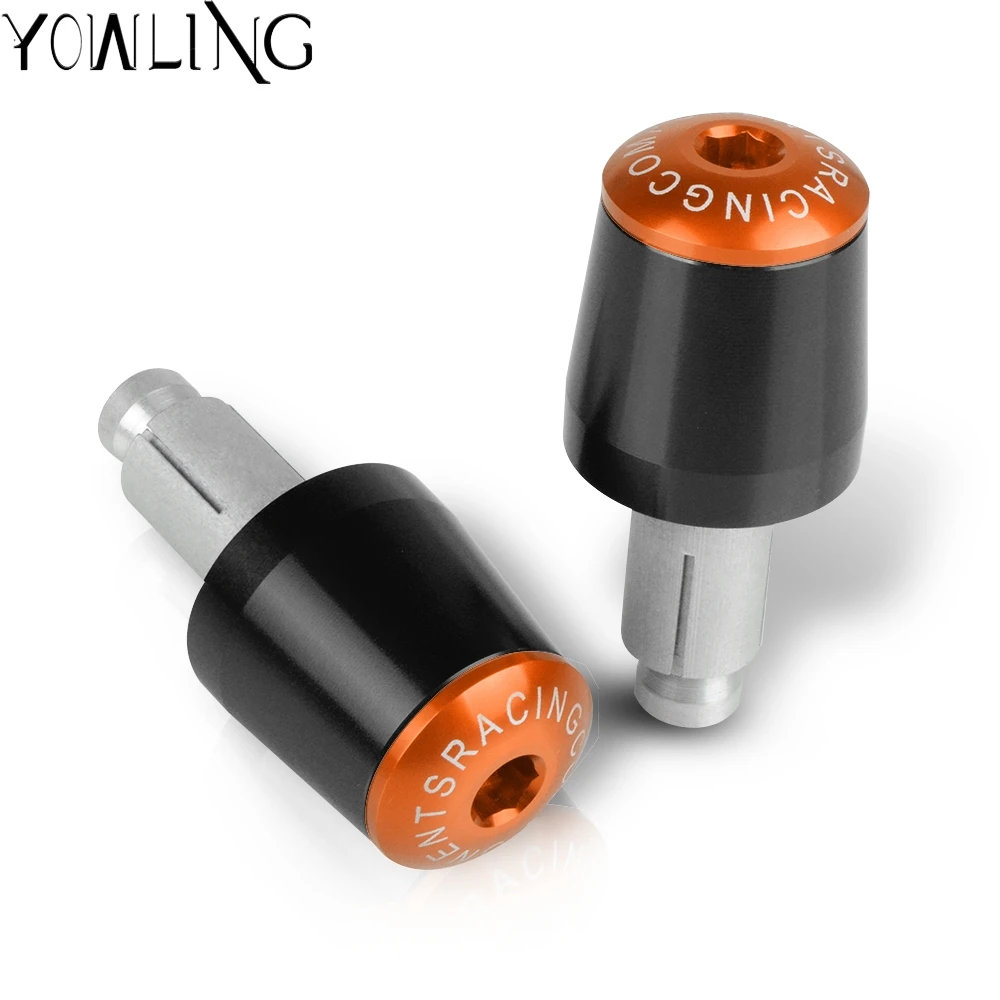 Motorcycle 22MM Handlebar Grips Handle Bar Cap End Plugs For Honda Yamaha Suzuki GSX-R Bandit Aprilia Ducati Benelli image 4