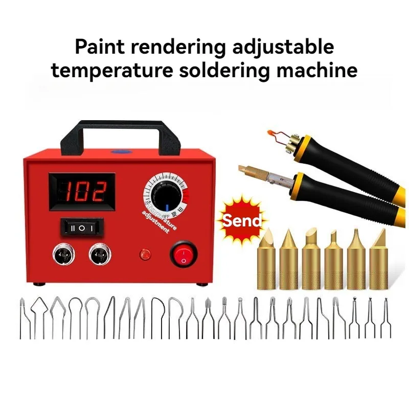 Adjustable Temperature Pyrography Machine Precise Wood Burning Tool For Gourd Pyrograph Art Studio Pattern Carving And Texture