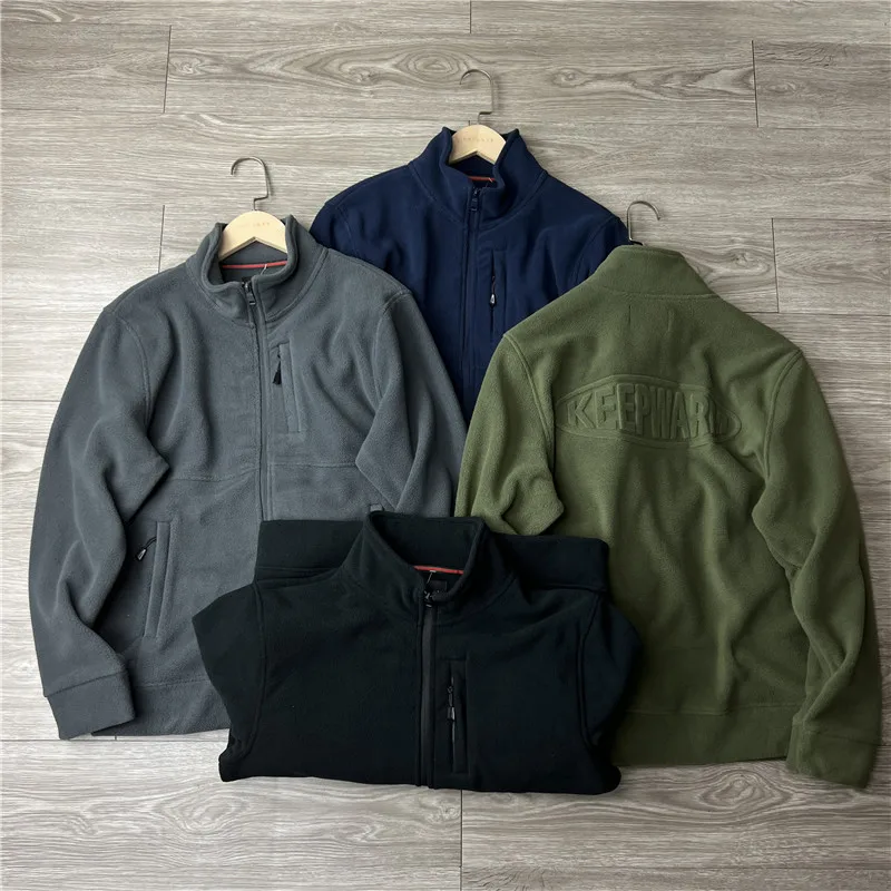 

Теплая мужская куртка с воротником-стойкой, повседневная осенне-зимняя верхняя одежда из полиэстера, с декоративной молнией, модный городской стиль