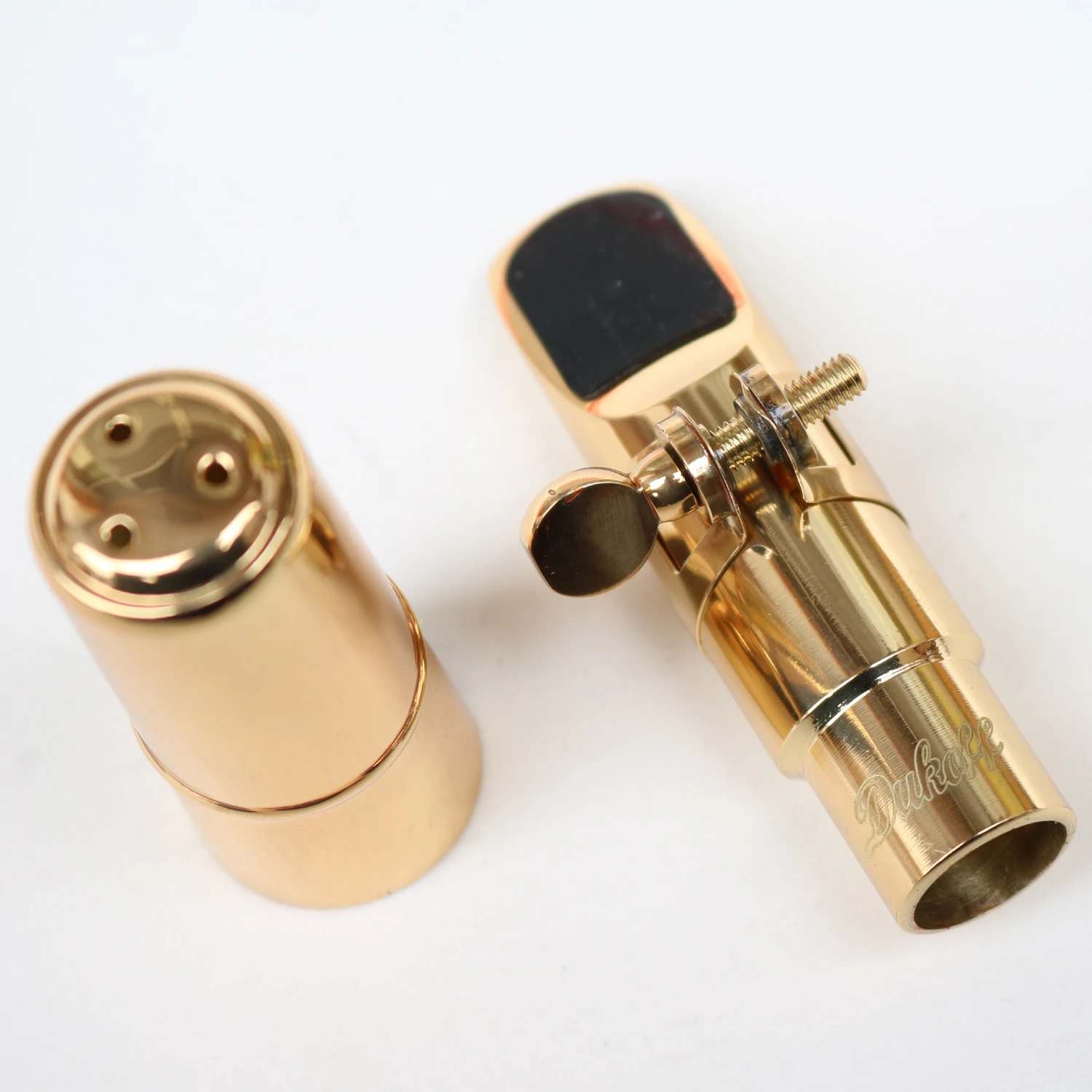 Free Shipping Professional Tenor Soprano Alto Saxophone Metal Mouthpiece Gold Lacquer Sax Mouthpiece Sax 5 6 7 8 9 With Reeds