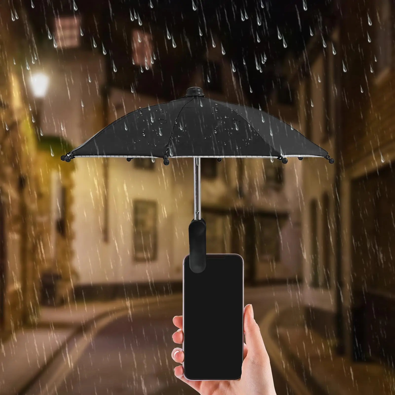 Phone Umbrella Sun Protection Phone Clip on Umbrella Angle Adjustable Improve screen visibility sunshade cover