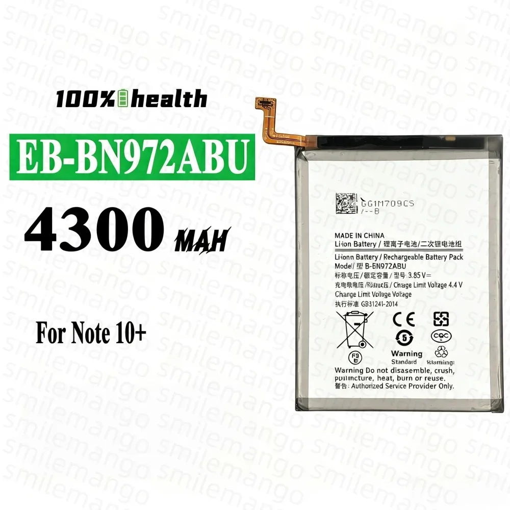 1-10PCS EB-BN972ABU 4300mAh Battery For Samsung Galaxy Note 10+ Note 10 Plus SM-N975F SM-N975DS Phone Batteria