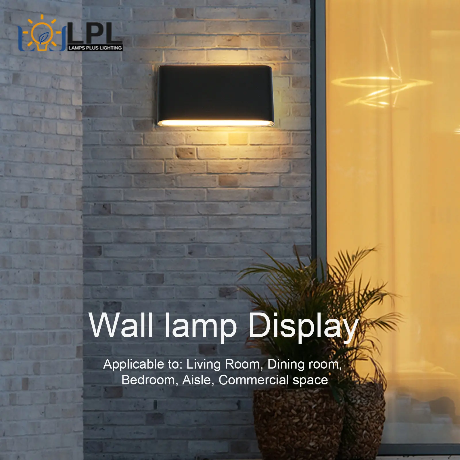 

Modern Outdoor Wall Lights, Low Profile Wall Sconces Indoor Lighting Fixture Waterproof Outside Lamps for Bedroom, House, Porch