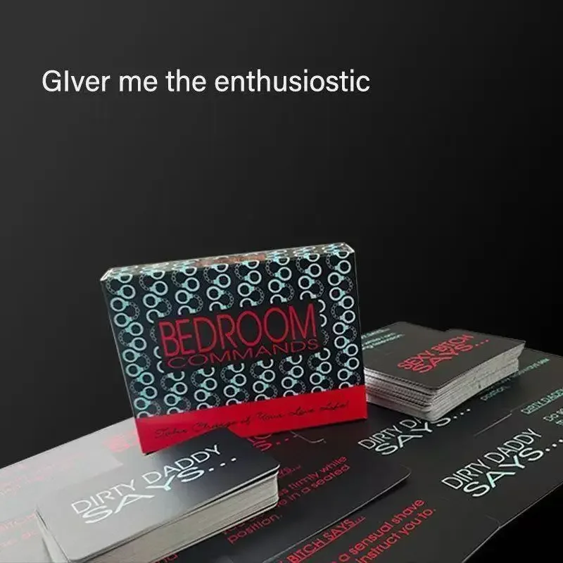 Juego de cartas de comandos para dormitorio, incluye 108 tarjetas de juego, regalo divertido para juegos, citas románticas y nocturnas para citas
