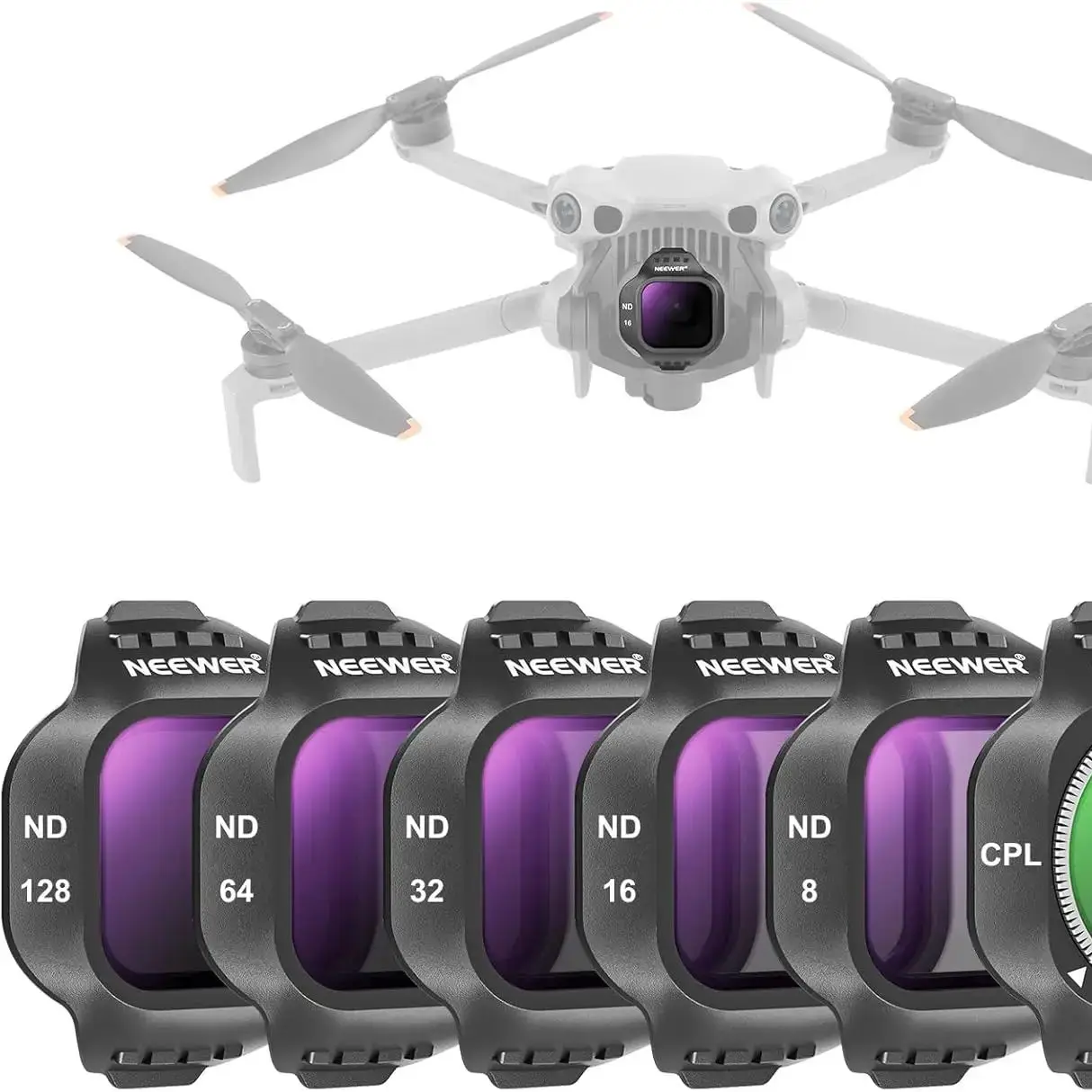 Zestaw filtrów NEEWER CPL ND do DJI Mini 5 Pro, filtr polaryzacyjny okrągły, filtr neutralny, akcesoria do kamery drona — zdjęcie produktu 7
