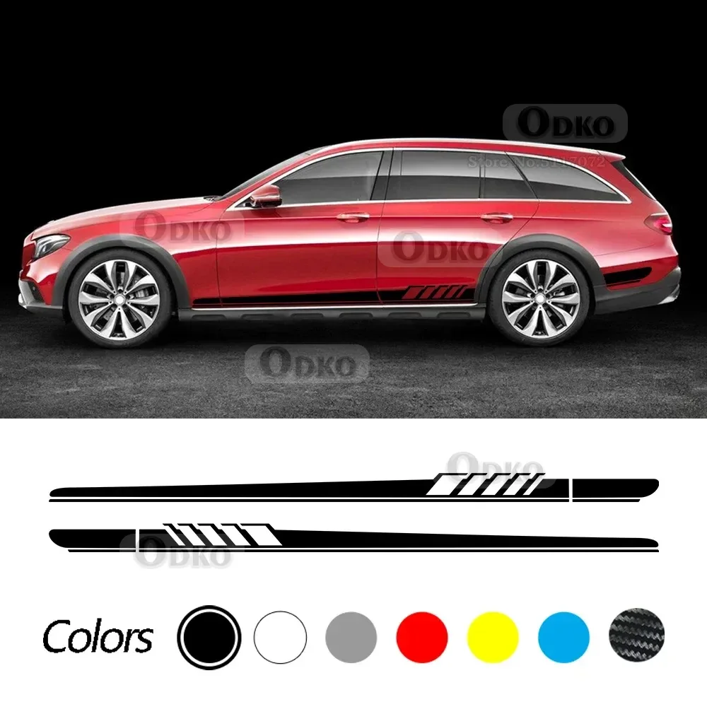 Наклейка на боковую дверь автомобиля, спортивная наклейка для Mercedes Benz W212 E Class Edition 1 E63 E250 E200 E300 E350 E320 E350 E400 E500 E550 AMG