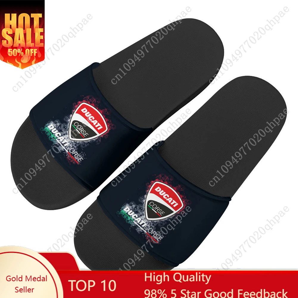 Sandalias D-Ducatis, zapatillas de casa, zapatos de agua para hombres, mujeres, adolescentes, sandalias para baño, playa, piscina, zapatillas de verano hechas a medida