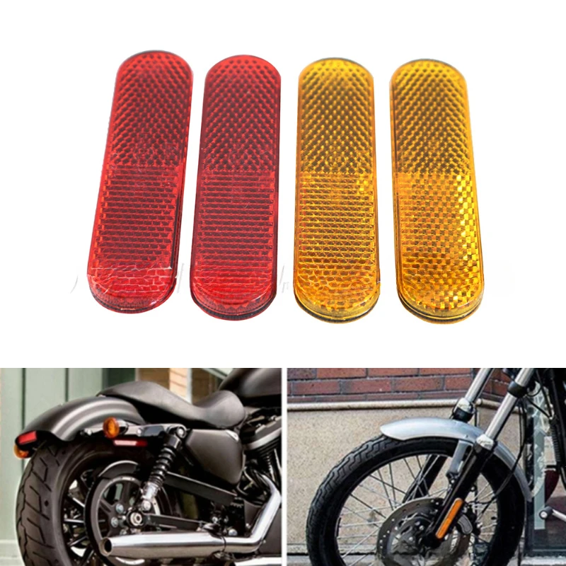 2Pcs Motorcycle Front Fork Reflector Reflective Sticker Warning Sign for sedans and bicycles  reflective sticker