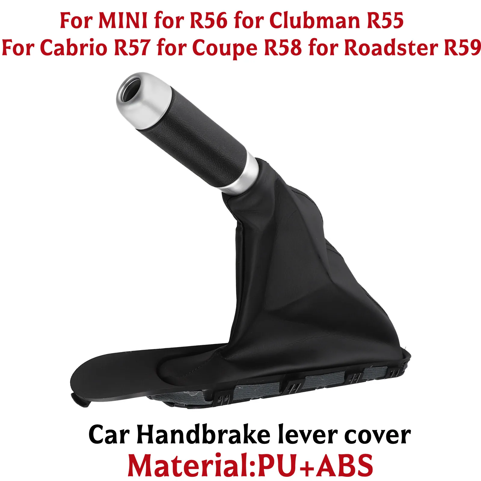 

For Mini For Cooper R56 R57 R55 R58 1x Shift Knob Handbrake Lever Cover Brake Boot Handbrake Grips Replace Automobiles Parts