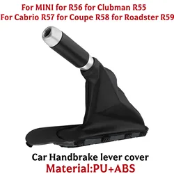 For Mini For Cooper R56 R57 R55 R58 1x Shift Knob Handbrake Lever Cover Brake Boot Handbrake Grips Replace Automobiles Parts