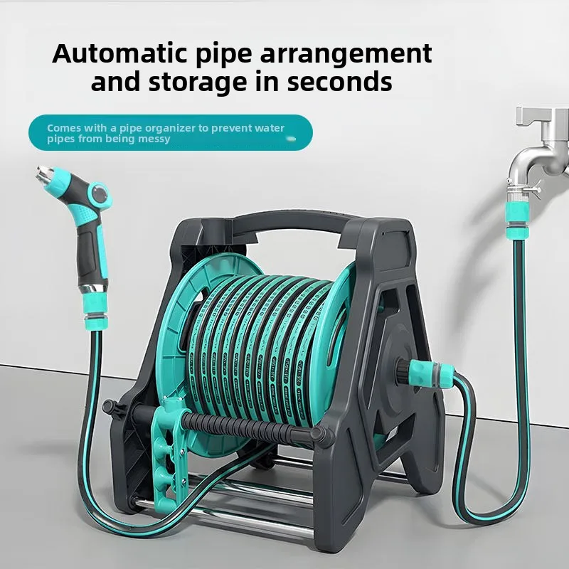 Household High Pressure Car Wash Gun, Pressurized Nozzle Storage Hose for Car Cleaning & Garden Watering