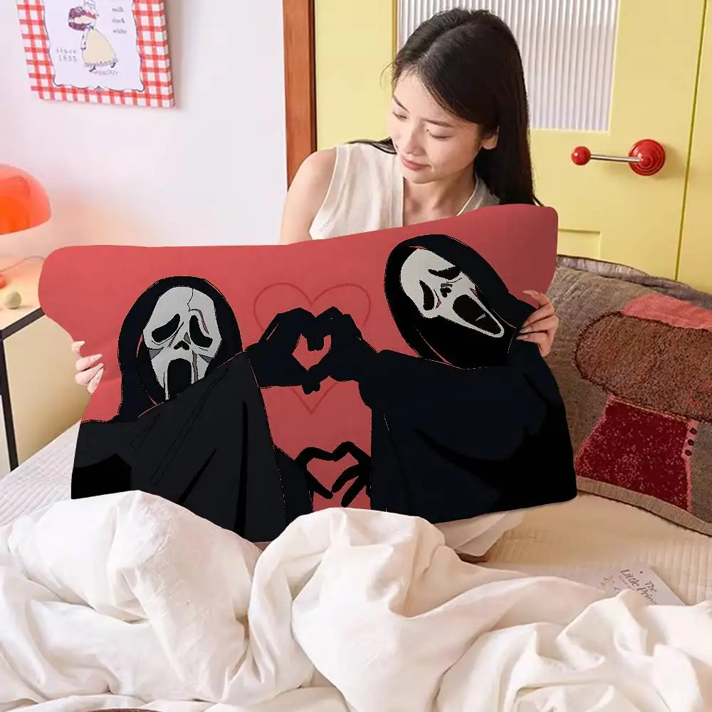 S-SCREAMS Horror Movie New Style Adult Men's Pillow Towel Premium Quick-Dry Polyester Anti-Mite Antibacterial Household Use
