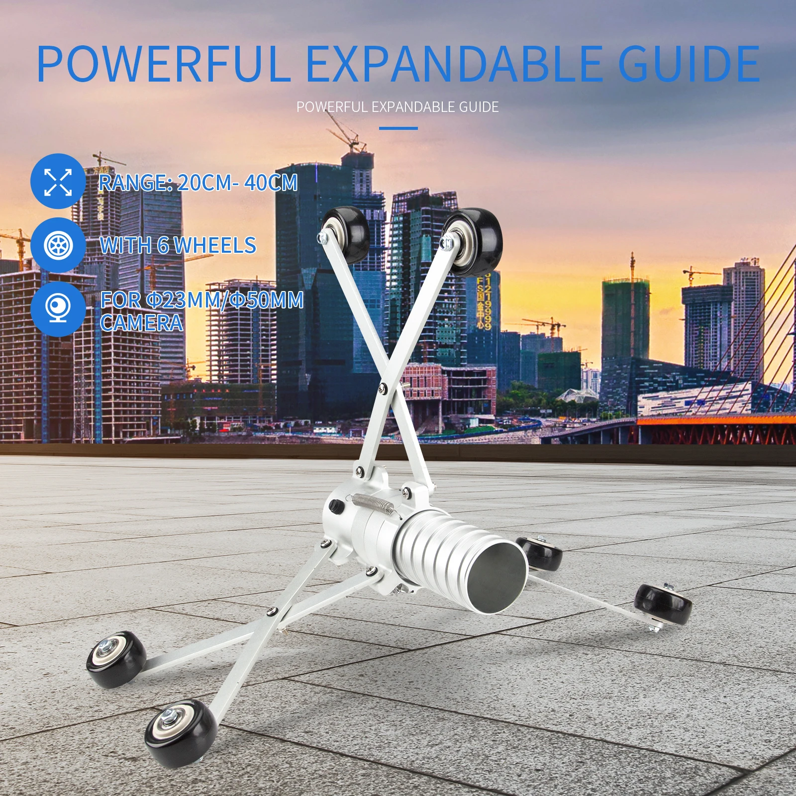SYANSPAN Pipe Inspection Camera Expansion Bracket Used For 23MM And 50MM Protector Standing And Skid For Drain