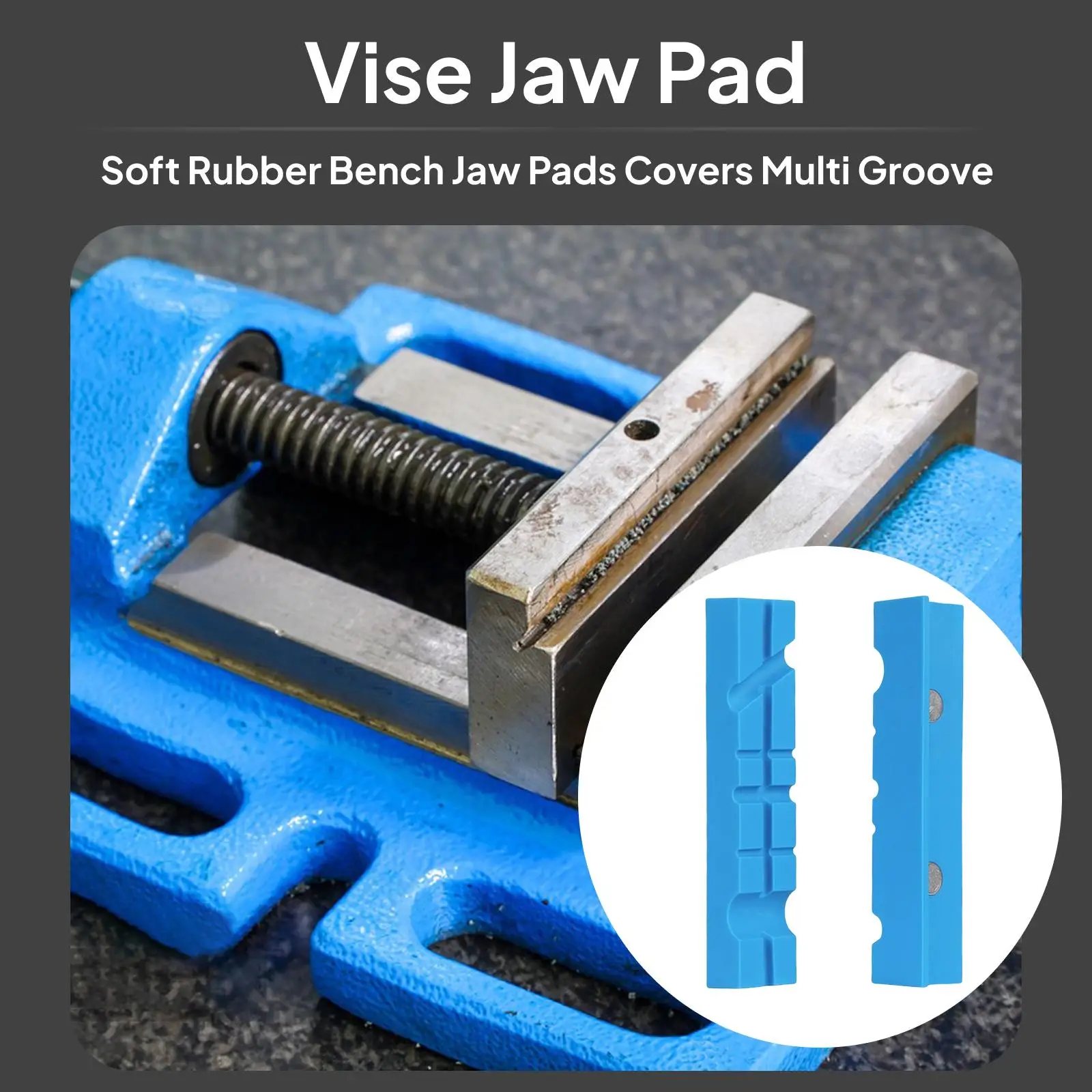 

2 шт. универсальные мягкие защитные накладки для губок тисков с несколькими пазами