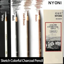 NYONI Charcoal Pencil,Profession Artist Drawing Tools for Sketch,Shading,Caricature,Engineering Drawing Art Stationery Supplies