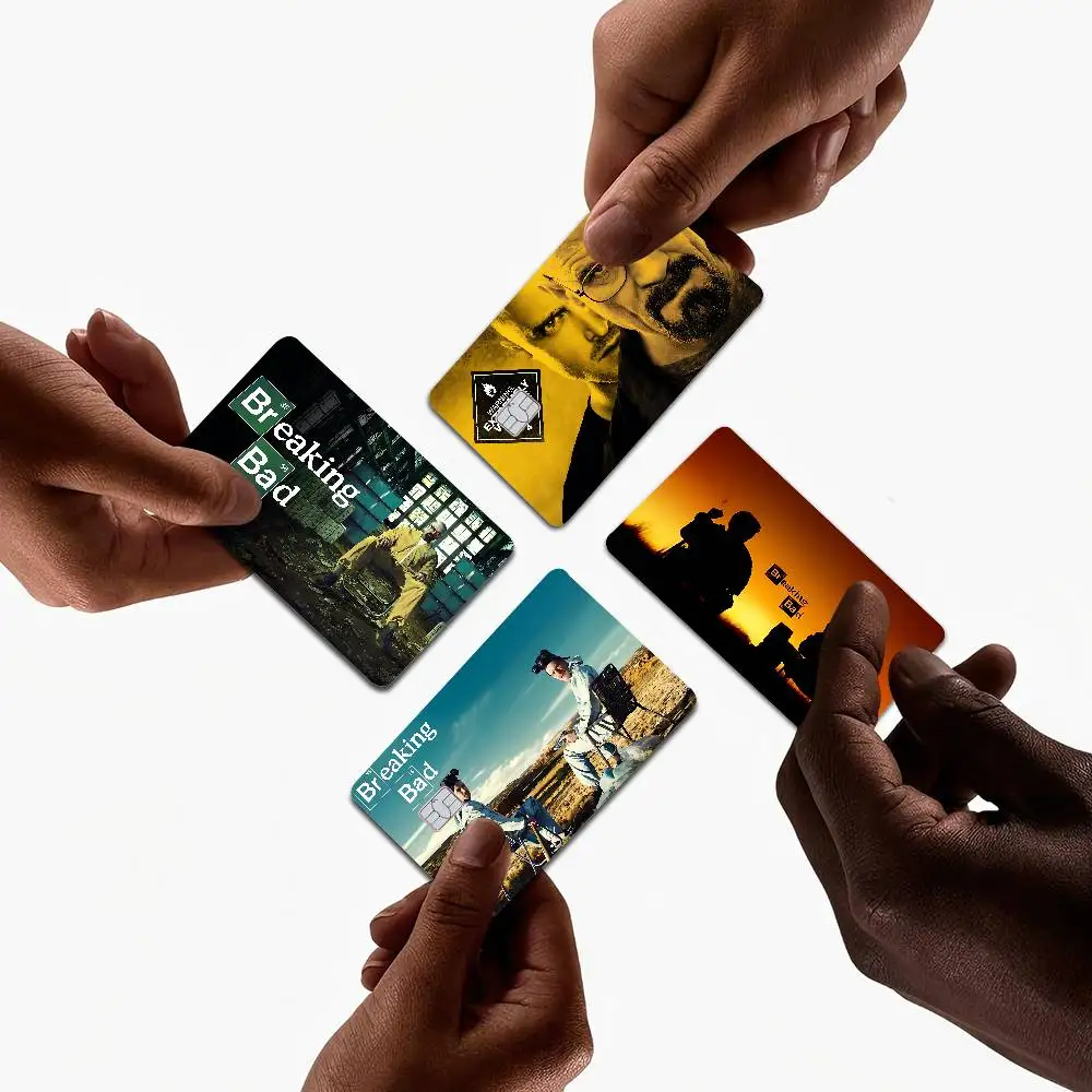 غطاء جلدي لفيلم الرسوم المتحركة Breaking Bad من المسلسلات التلفزيونية لبطاقة الائتمان وبطاقة الخصم البنك الأمامية