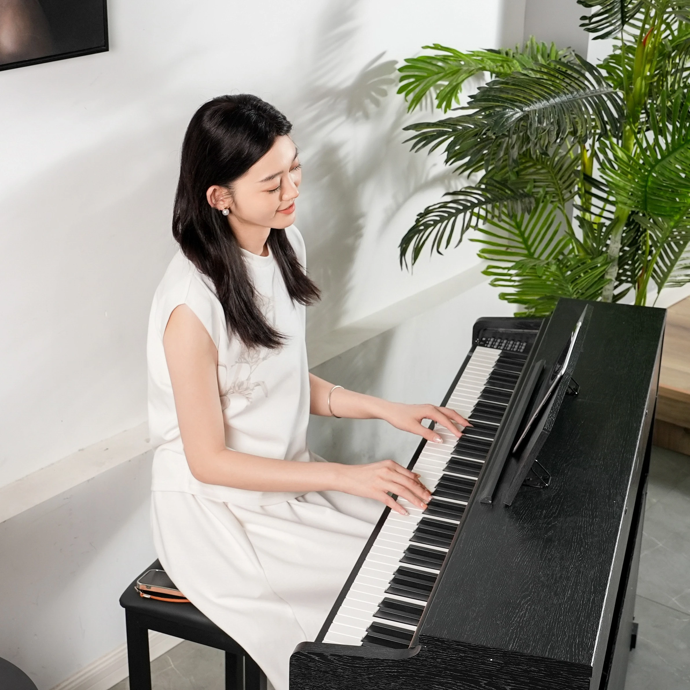 

88-клавишное цифровое пианино Heavy Hammer Action, электрическая цифровая клавиатура, музыкальное пианино, вертикальное пианино