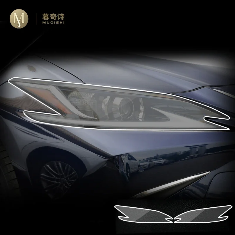 For Lexus ES 300 350 2018-2023 Car Exterior PPF transparent Paint protective film TPU Anti scratch Headlamps protective film