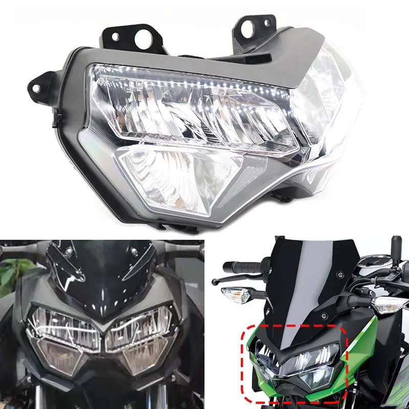 For Kawasaki Z400 2018-2023 Z650 2020 Z900 Motorcycle LED Headlight Assembly Z 250 400 650 900 KLR650 ZR1000 H2 Headlight-lamp