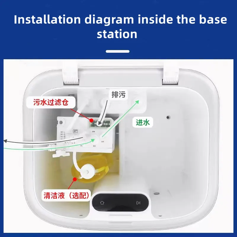 Dreame W10 W10Pro Automatic Water Supply and Drainage Module Kit Modification Sweeping Machine Base Station Water Change Accesso