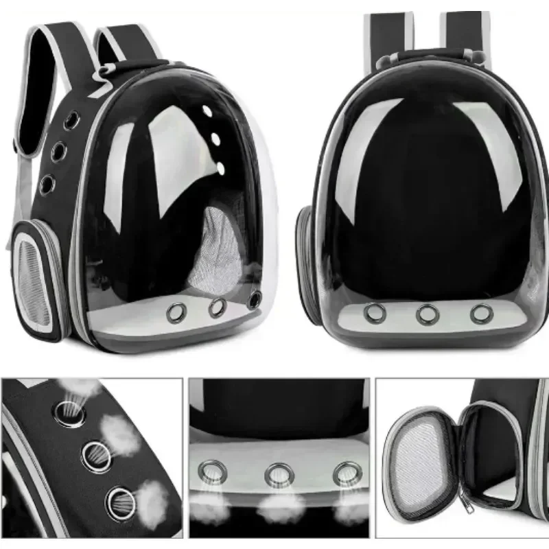 Adea Capsule Transparent Cat Bag Outgoing Breathable Backpack Pet Bag Oxford Cloth Hand Cat Bag Pet Supplies