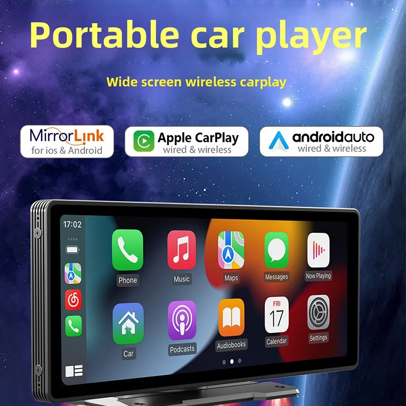 

CarPlay Portable Wireless High-Definition Car MP5 Navigation with Reversing Camera Car Bluetooth Player Automobile Parts