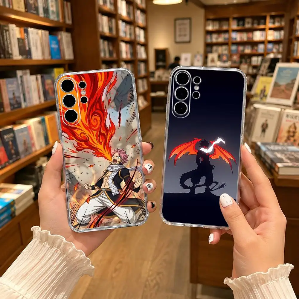 Hype Anime F-Fairy Tail Transparent phone Case For Samsung S25,24,21,22,21,20,10,S9Ultra,Plus,Fe,Lite